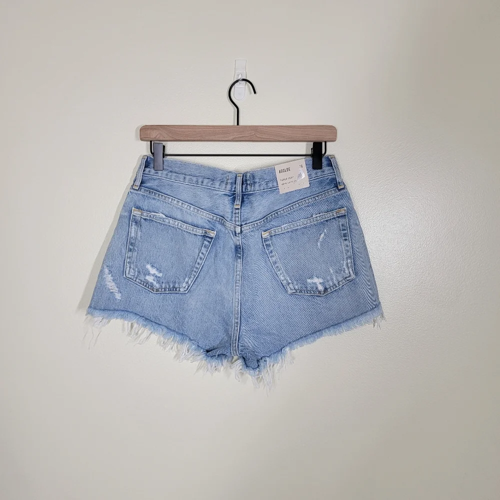 NWT Agolde Parker Short In Swampmeet Wash Size 28 - Picture 7 of 8